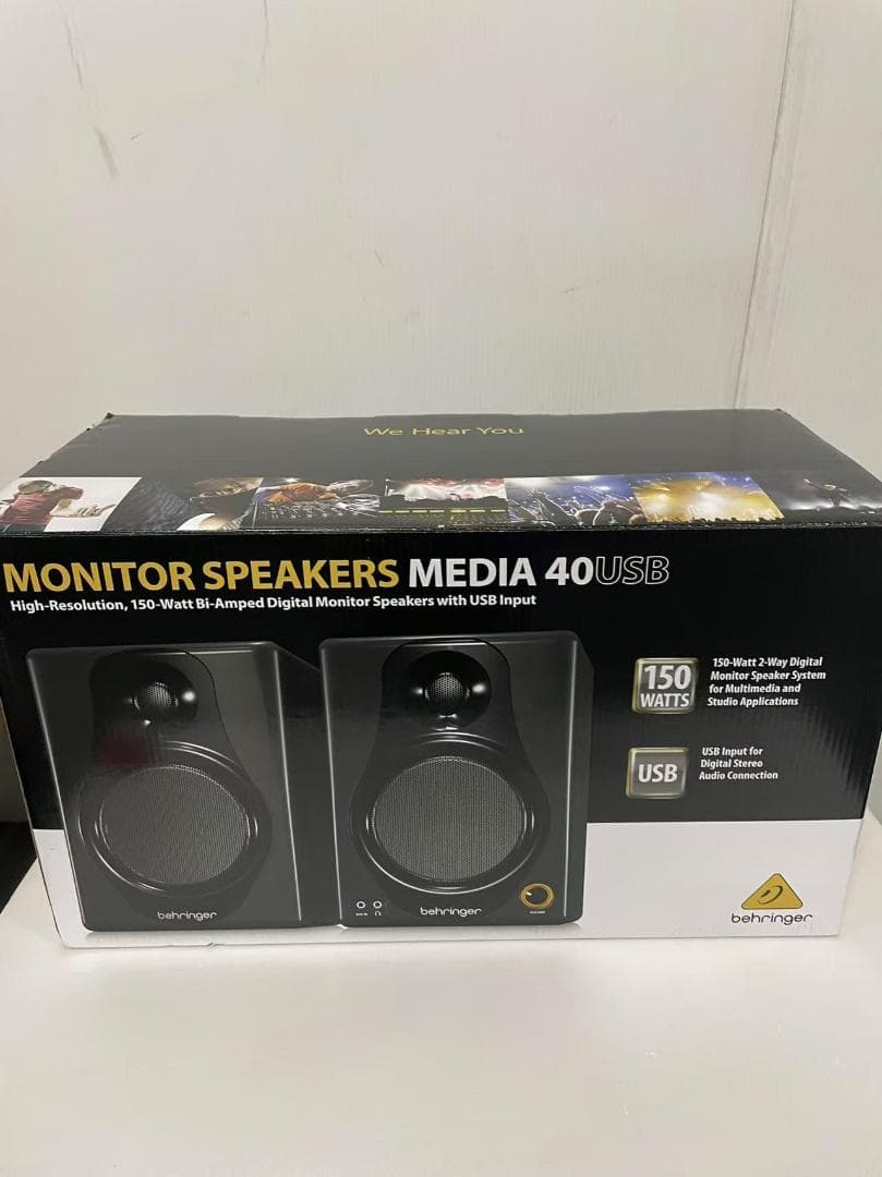 新品　ベリンガー USB入力搭載 2-Wayパワードモニタースピーカー