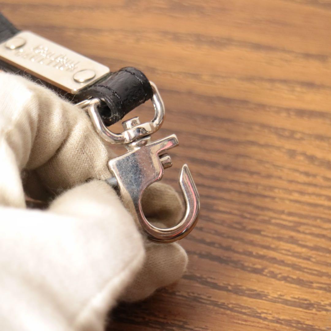 【希少】ゴルチエ ネックストラップ キーホルダー Y2K 本革 ネックレス