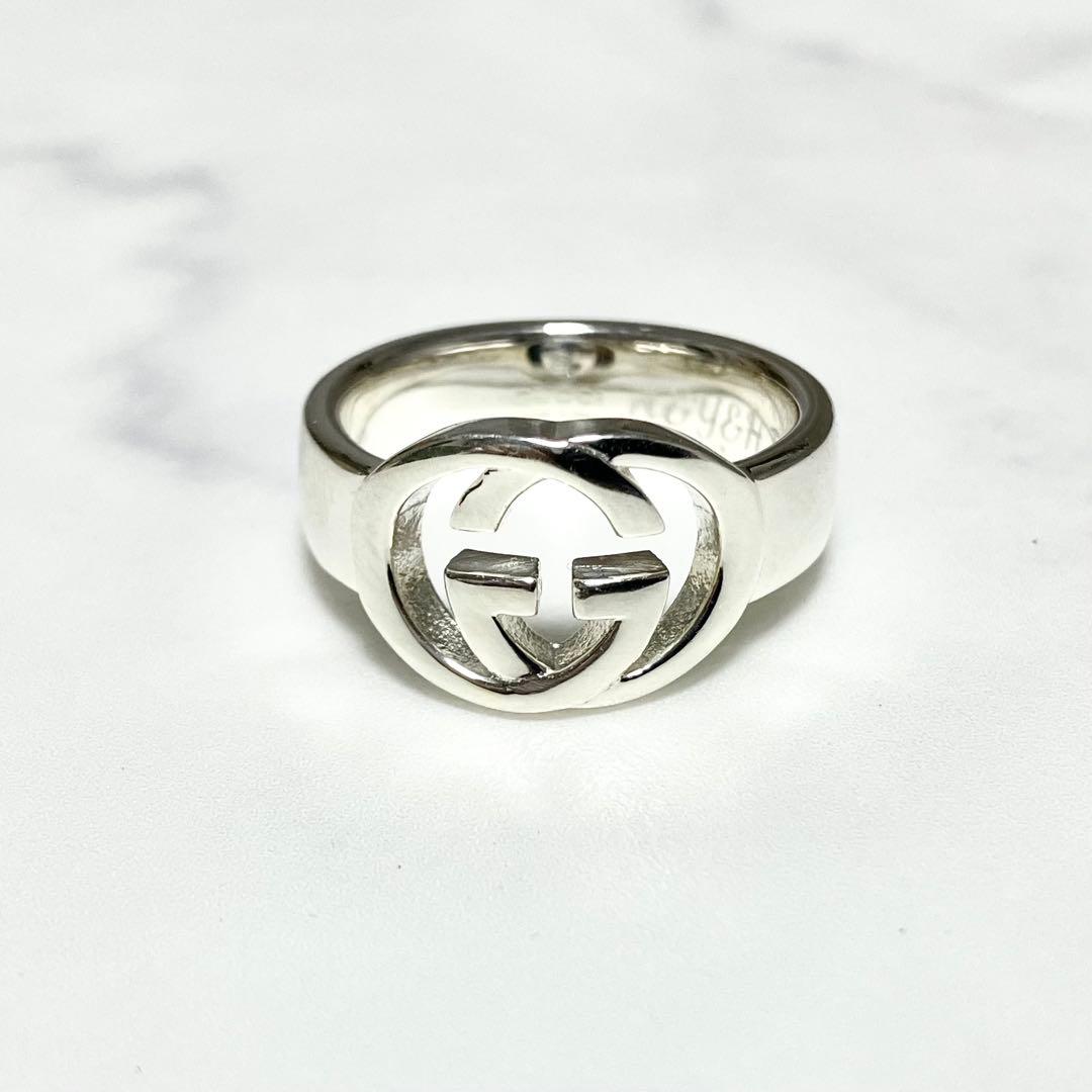 グッチ シルバーリング 925 GG インターロッキング 箱・袋・説明書付き