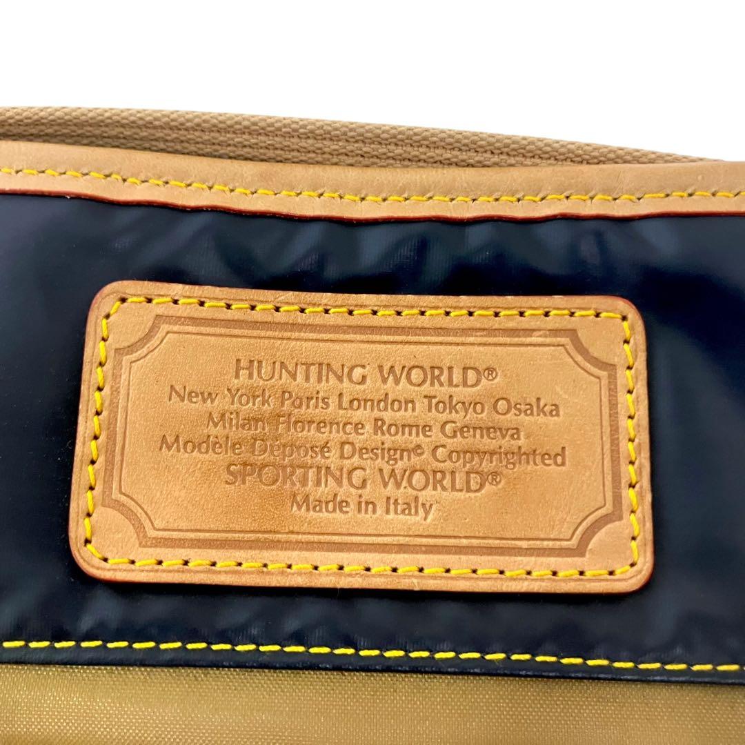 【極美品】HUNTING WORLD ハンティングワールド　メッセンジャーバッグ