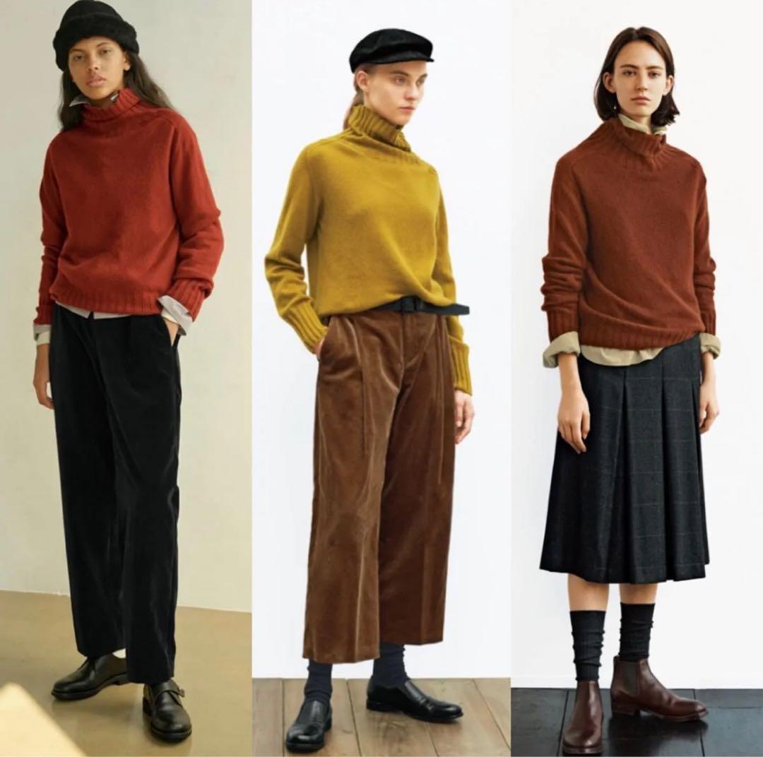 2022AW マーガレットハウエル　カシミヤ100% タートルネック　セーター