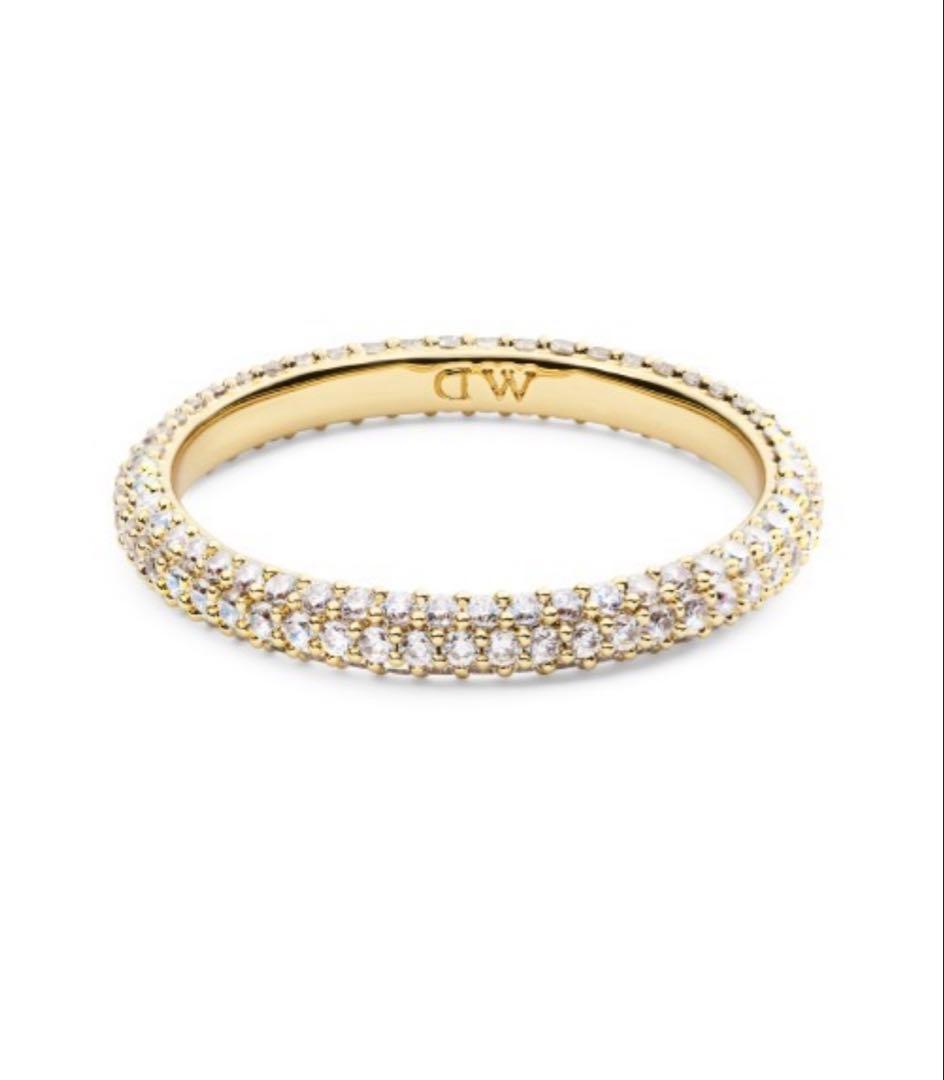 新品Daniel Wellington Pave Ring 2.9MM ゴールド