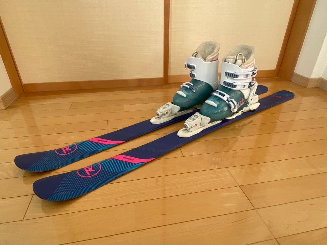子供　ジュニア　スキー　スキー板とブーツセット　Rossignolロシニョール