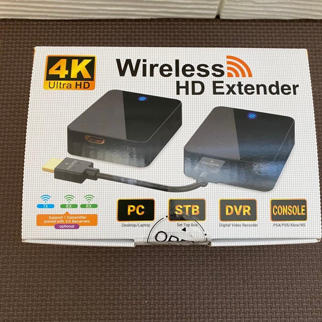 4K対応 ワイヤレスHDMI 送受信機セット 最大120m伝送 低遅延
