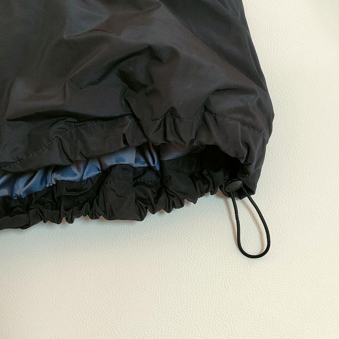 美品✨️センソユニコ　ダウンコート　コクーン　ダブルジップ　ウールジャガード切替