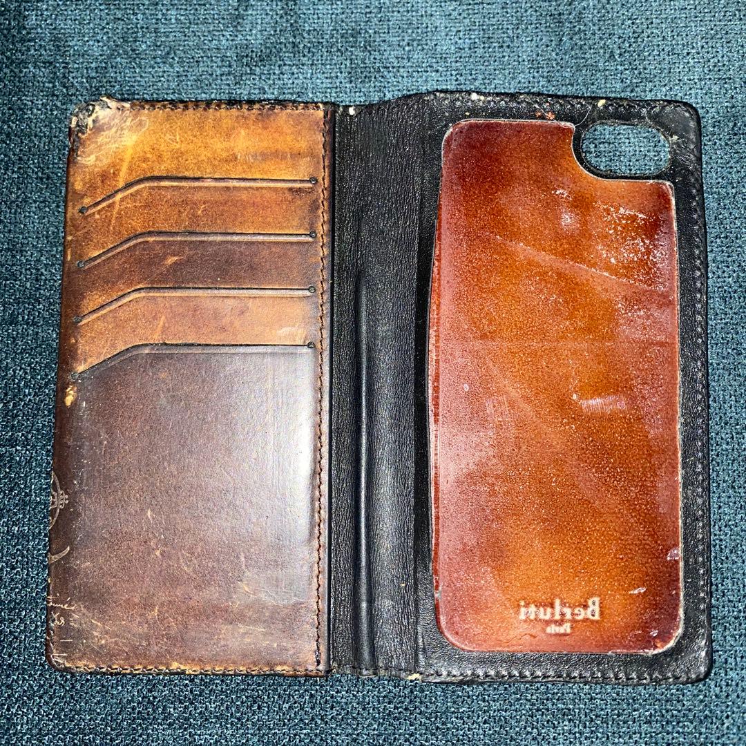 Berluti iPhone用ケース ブラウン