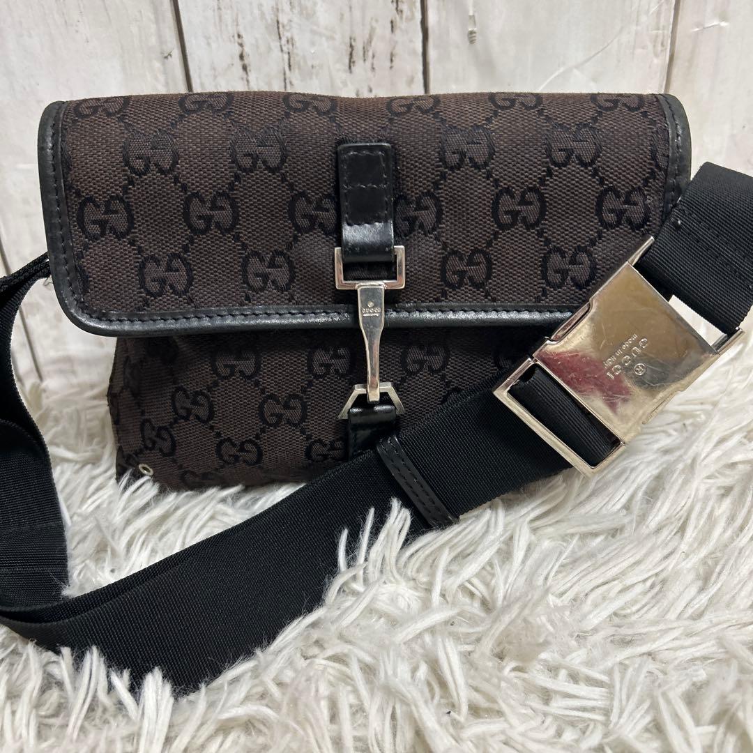 GUCCI GGキャンバス グッチ ウエストバッグ ボディバッグ ジャッキー