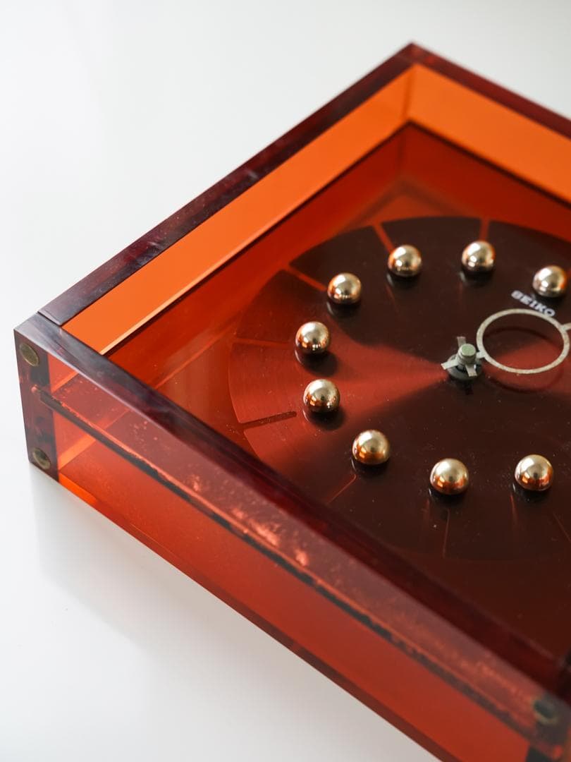 70's SEIKO スペースエイジ アクリル時計 ミッドセンチュリー