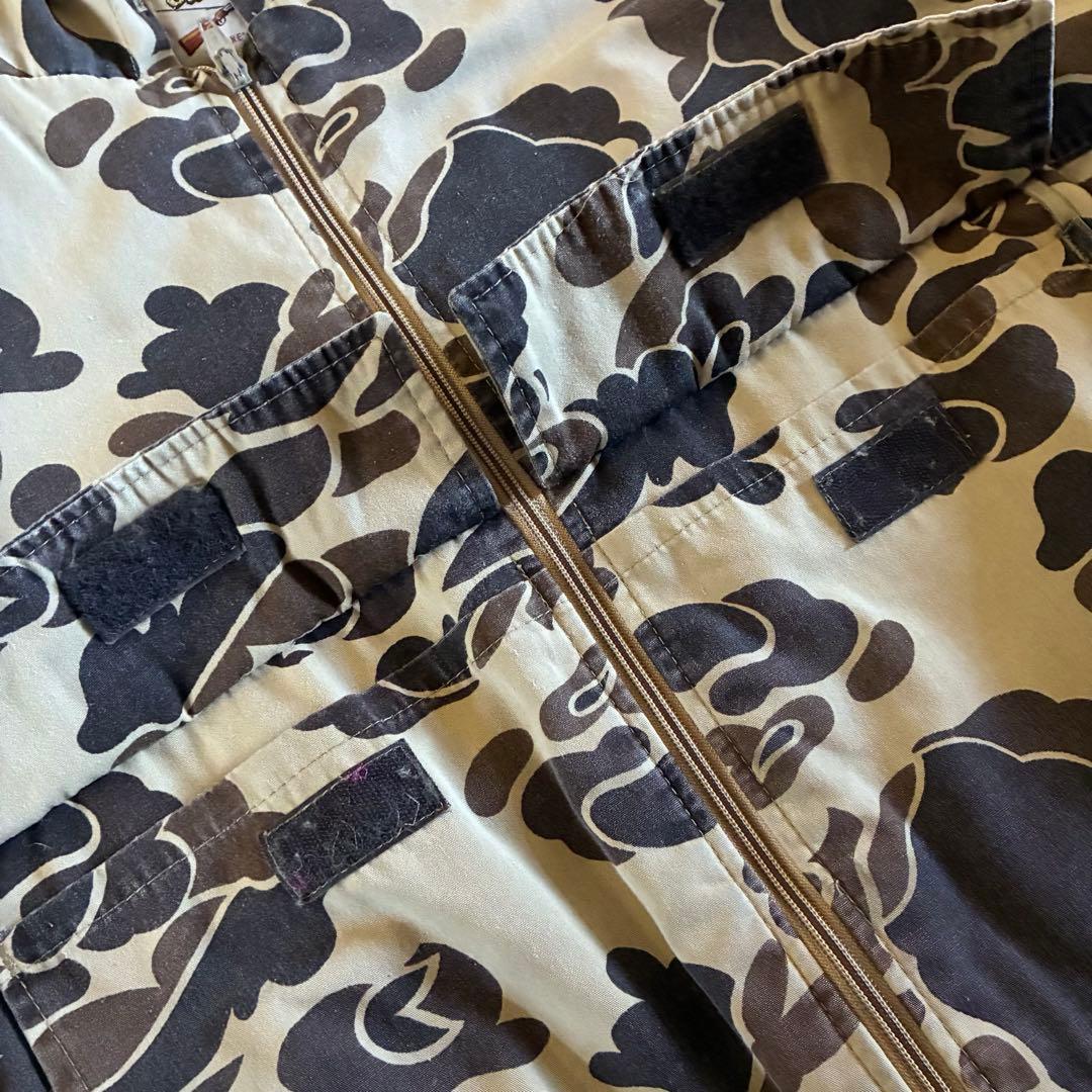 古着　70s 80s　cabelas　カベラス　カモ柄パーカー　USA製