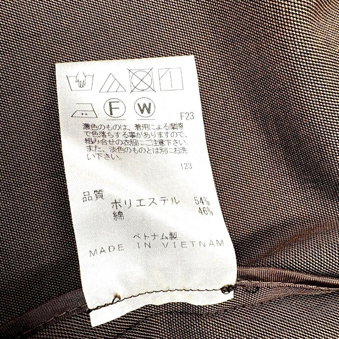 現行　美品　ジェイプレス セットアップ ノーカラー ワイドパンツ ベージュ11号