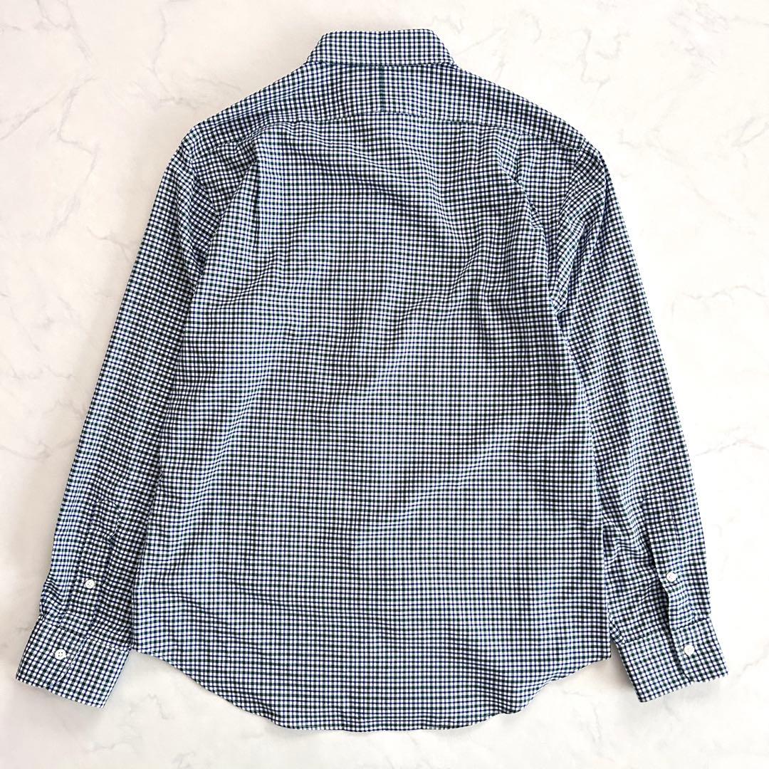 新品タグ付 ポロラルフローレン 長袖チェックシャツ ブルー グリーン L