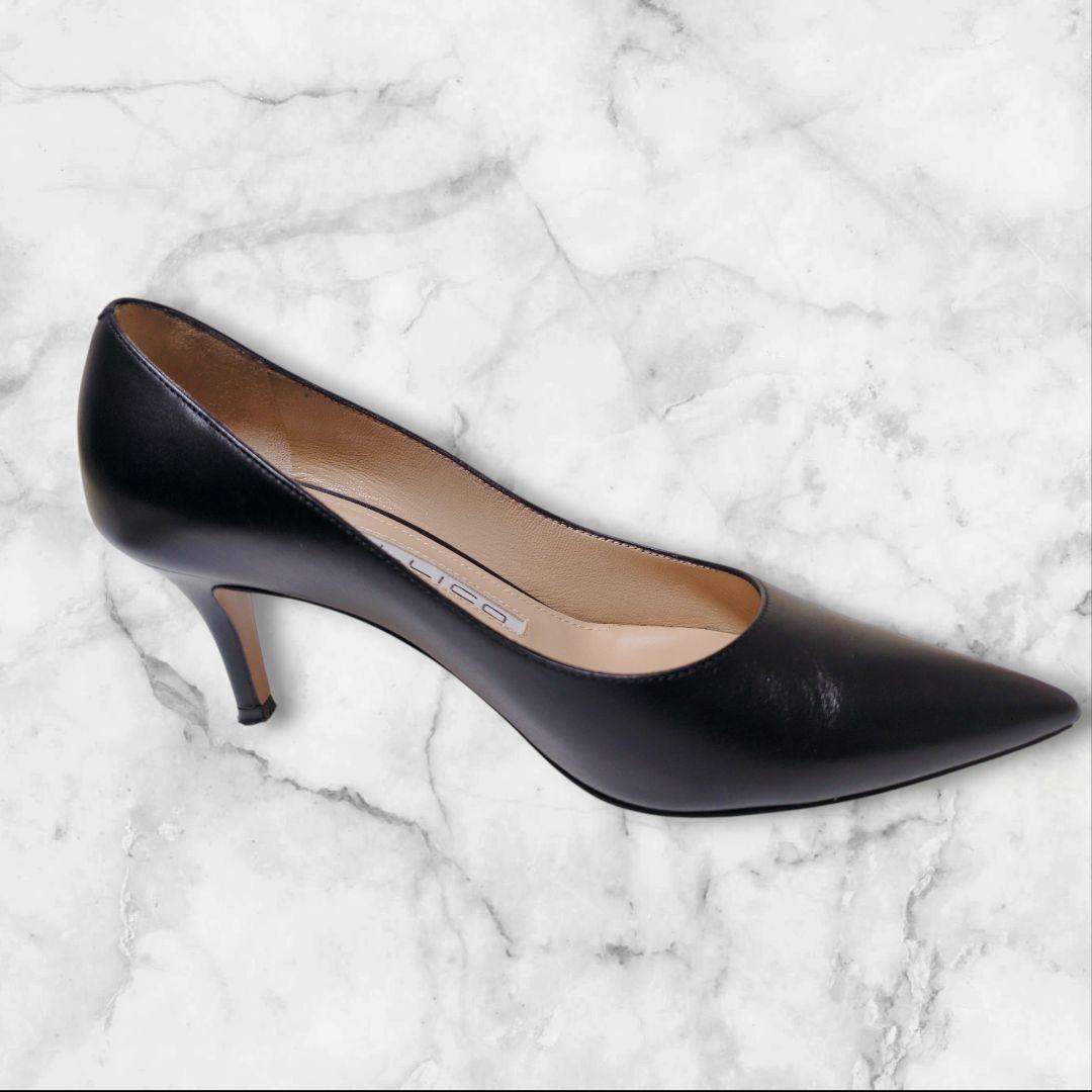 美品✨PELLICO レザー アニマ ポインテッドトゥ パンプス 黒 ヒール