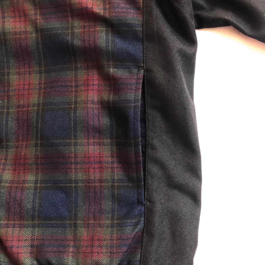 FRED PERRY タータン チェック ジップ スルー ジャケット ブルゾン