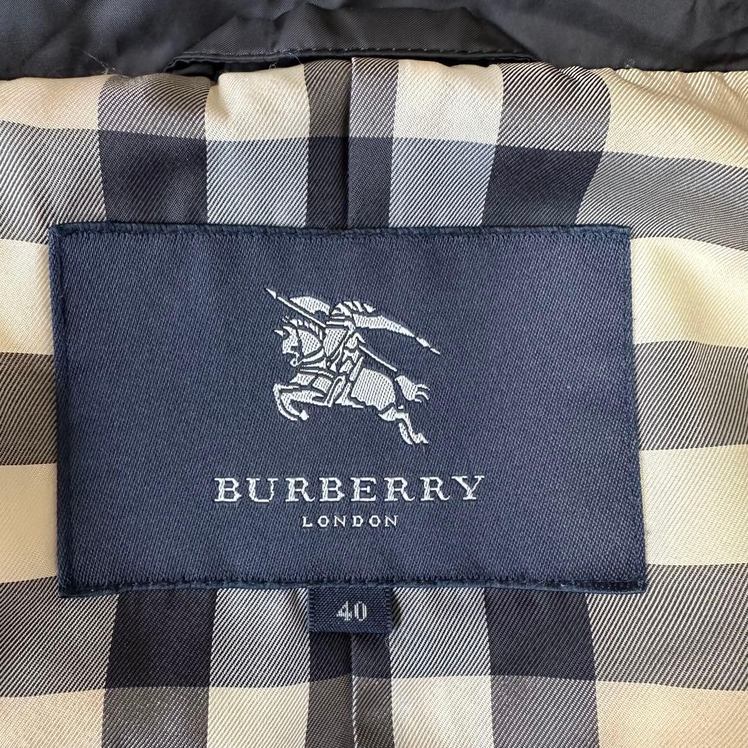 BURBERRY バーバリー ノバチェック ダウンコート ダウンジャケット 黒
