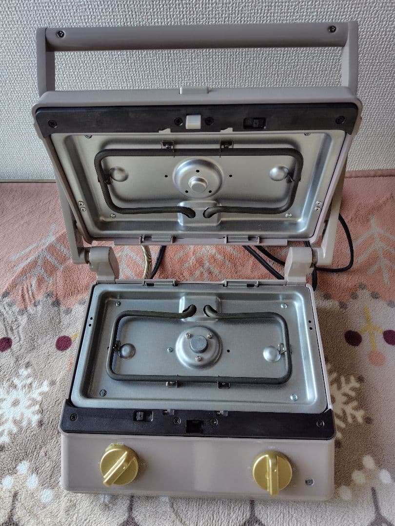 【１回使用】BRUNO ブルーノ ホットサンドメーカー グリル ダブル グレー