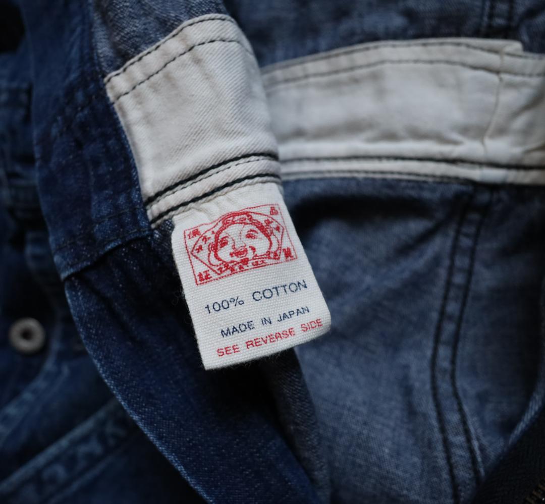 【ハイホー様用】エヴィス オールインワン インディゴ ツナギ サイズ38