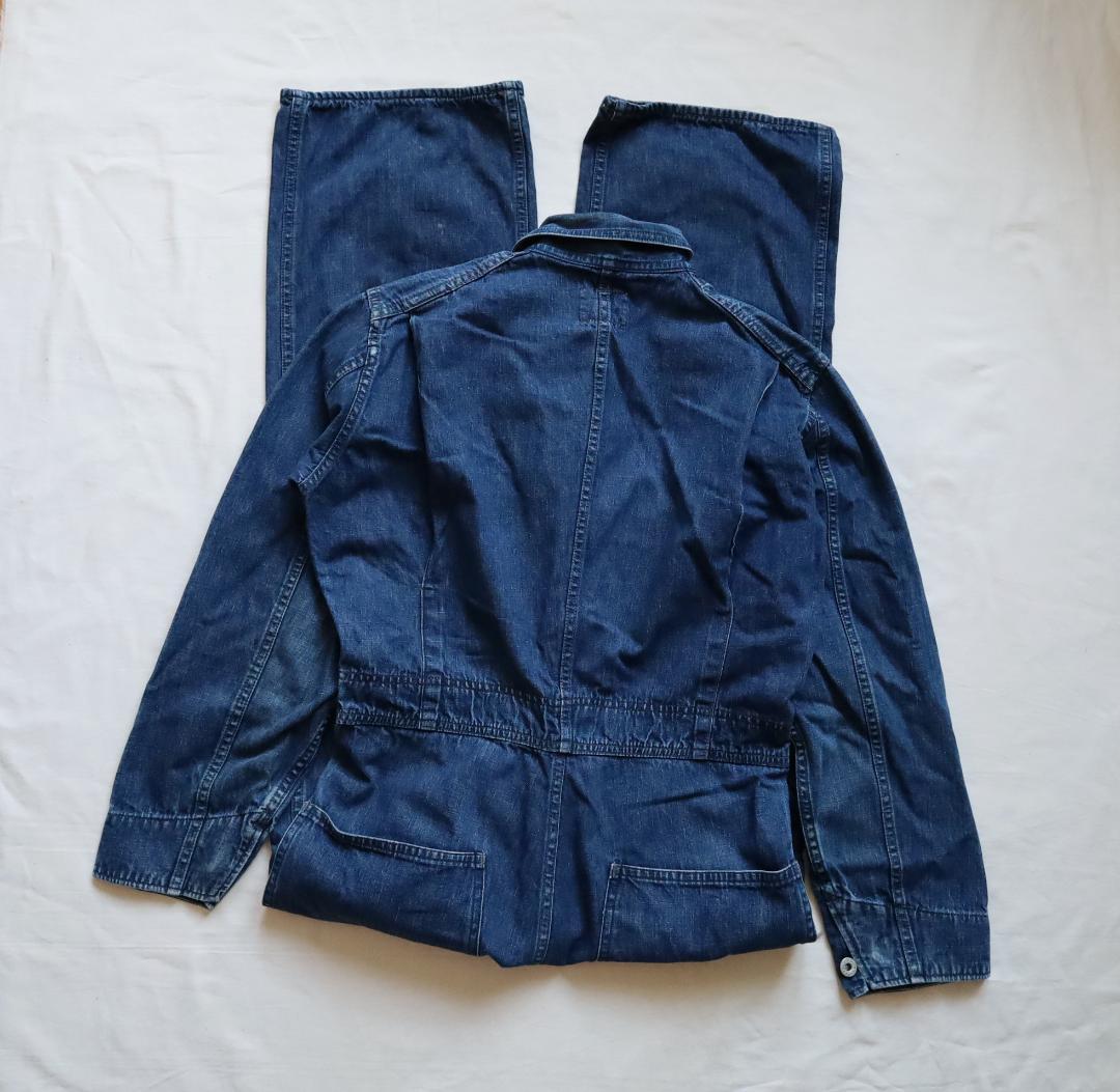 【ハイホー様用】エヴィス オールインワン インディゴ ツナギ サイズ38