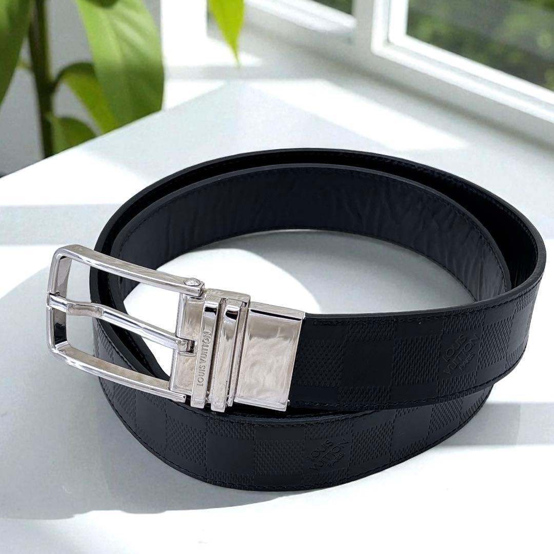 ルイヴィトン/ベルト/サンチュール/ダミエアンフィニ/レザー/M9674/106