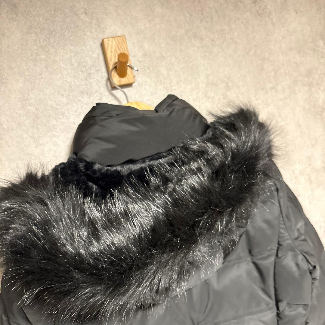 ZARA 撥水ウィンドブレーカーフード付きダウンジャケット S