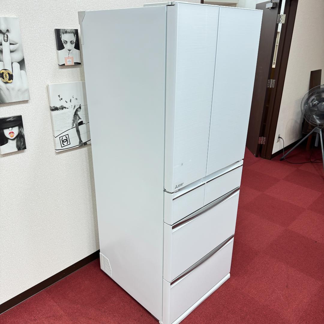 東京23区送料無料　超美品三菱2020年製　6ドア冷蔵庫572L　洗浄/除菌済み