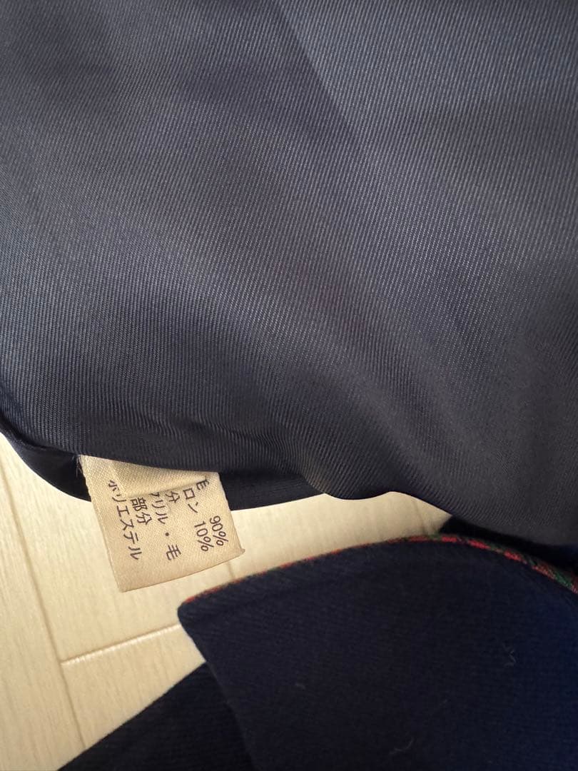 激レア 希少 旧タグ 金ボタン ファミリア チェック Pコート 120