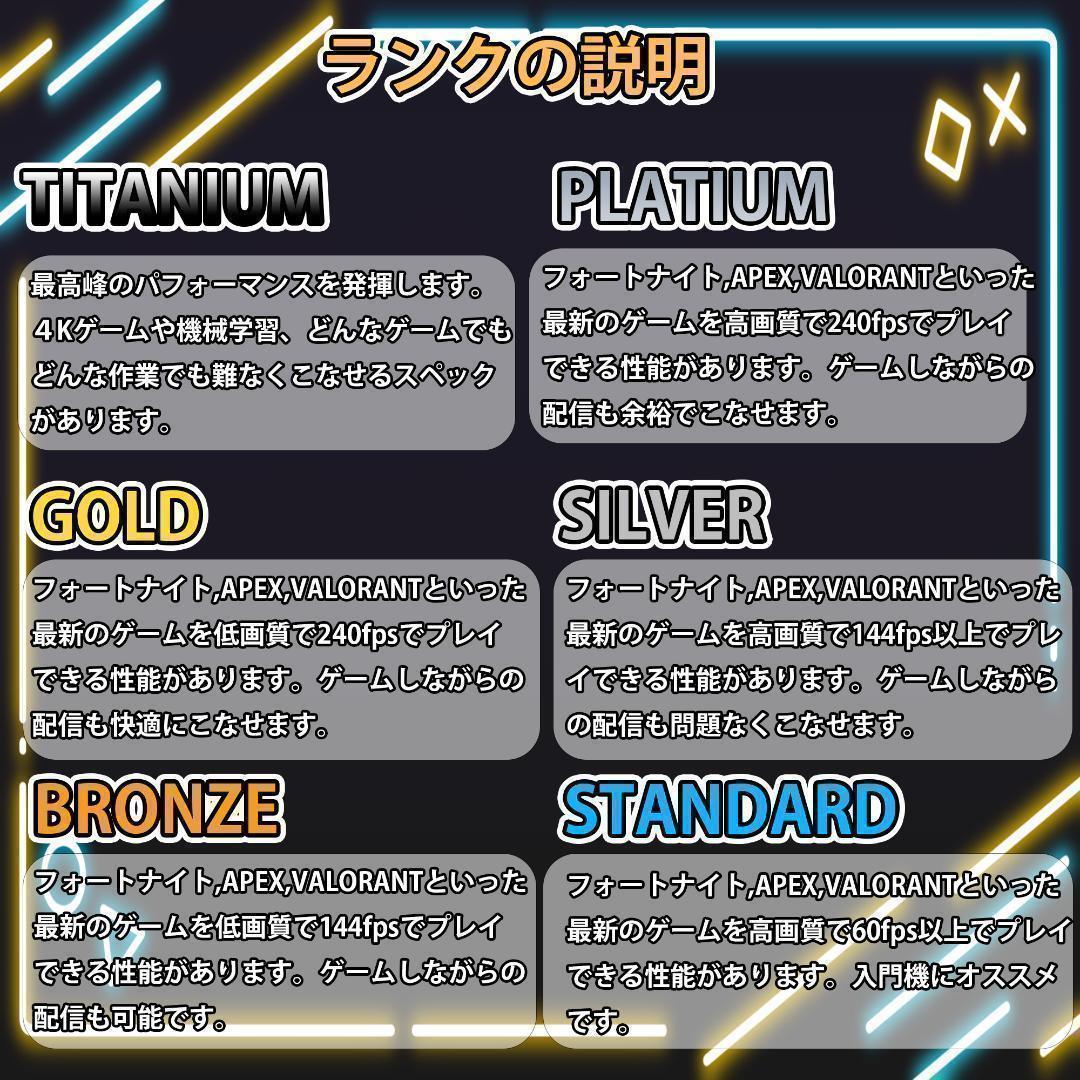 [TITANIUM].白い光る✨ゲーミングPC✨フルセット✨RTX4070