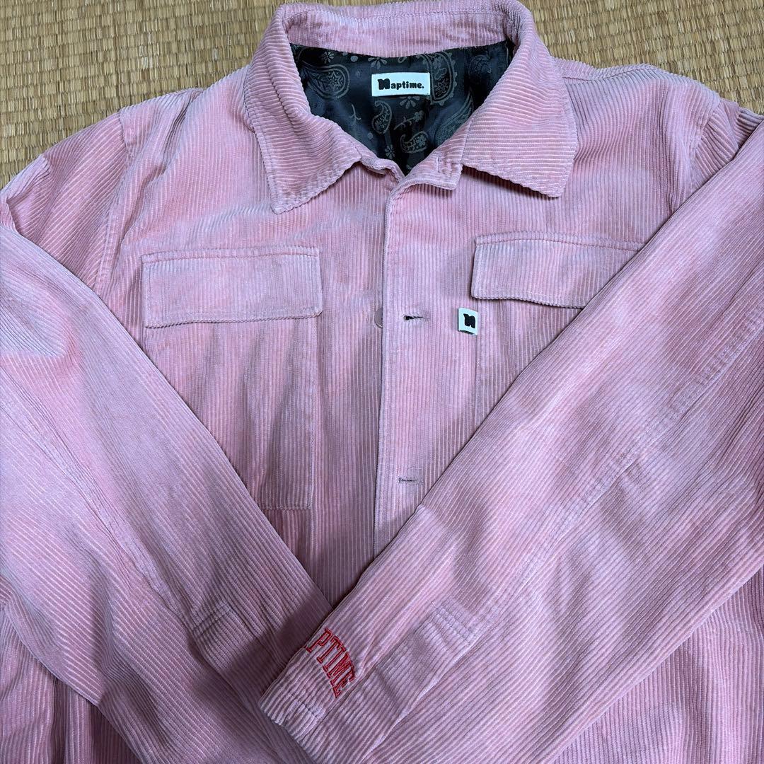 NaptimeコーデュロイジャケットピンクL(最終値下)