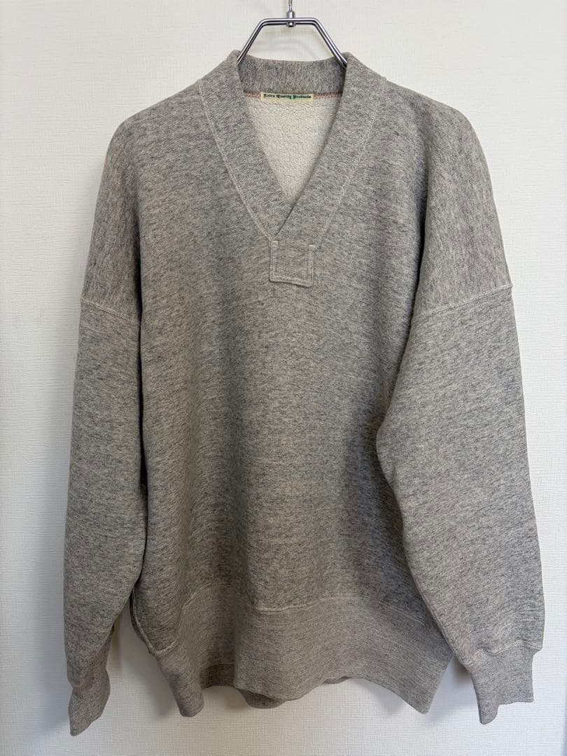 Olde steader Yネックスウェット TOPGRAY 44