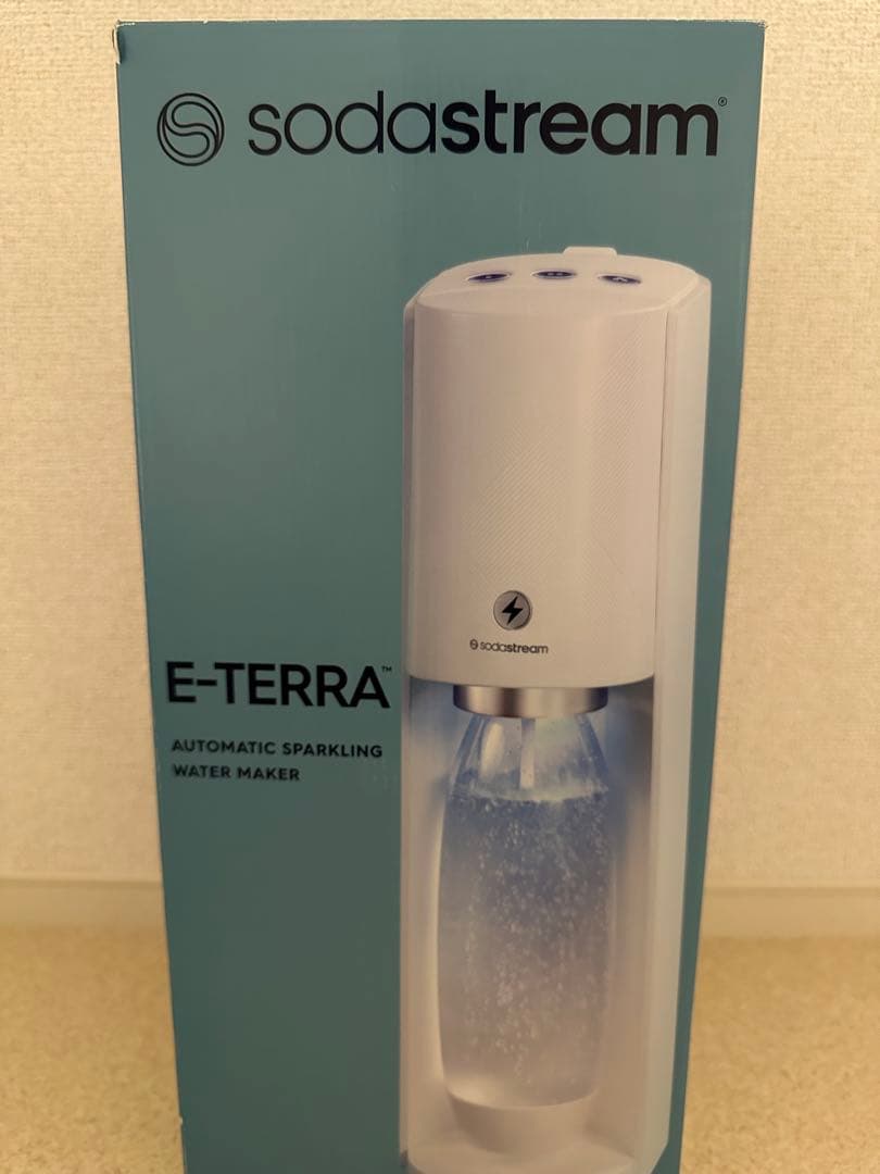【新品未使用】sodastream E-TERRA 自動炭酸水メーカー　ホワイト