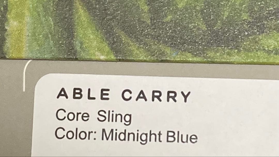 ABLE CARRY ネイビー ボディバッグ　Core Sling
