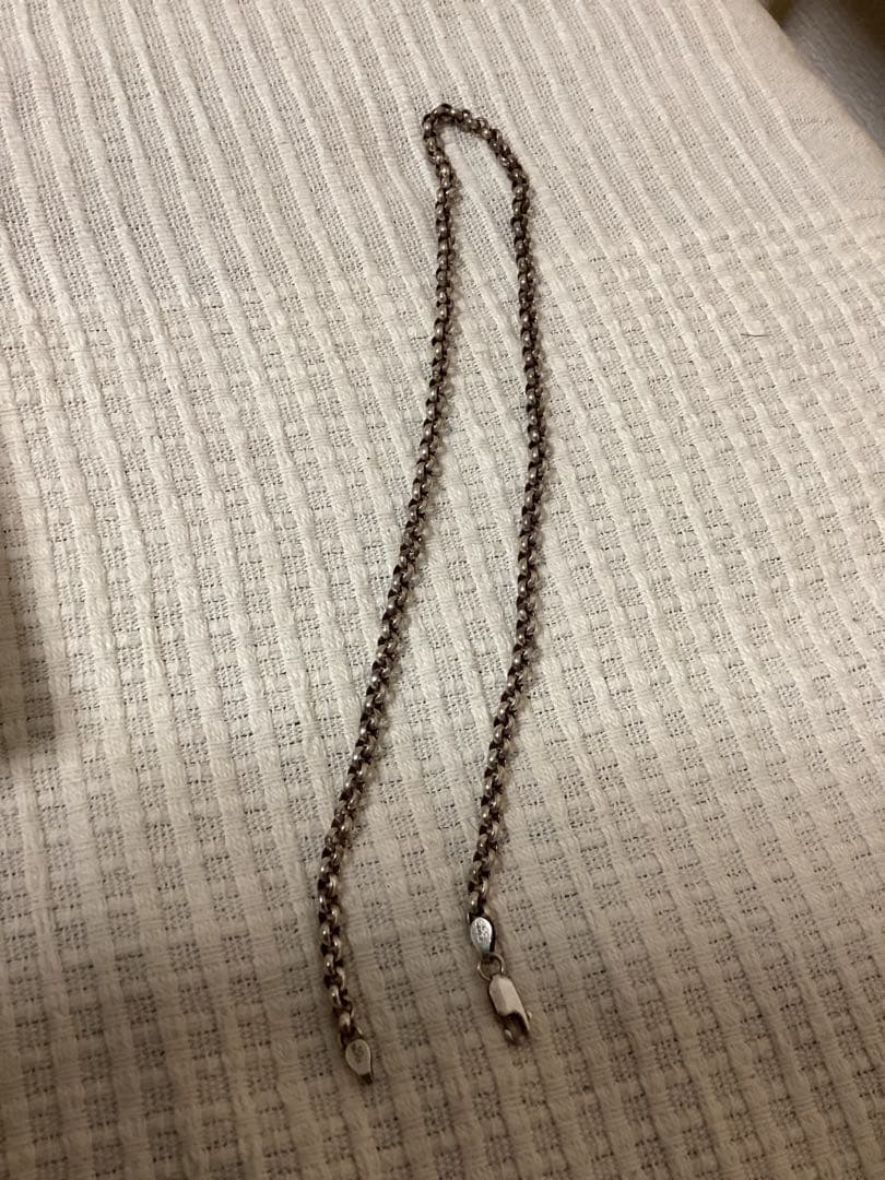 silver925 ロールチェーン4mm幅　45cm