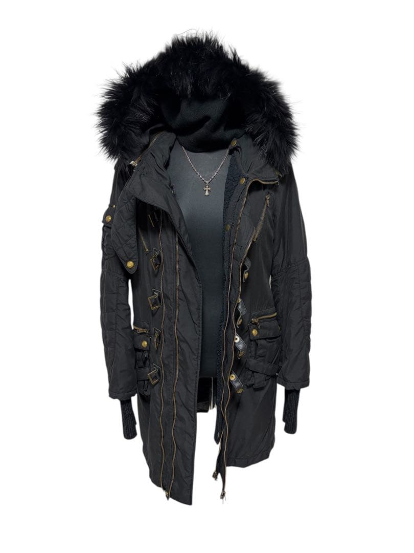 ジャケット・アウター archive sly Gimmick Black Fur Coat LGB