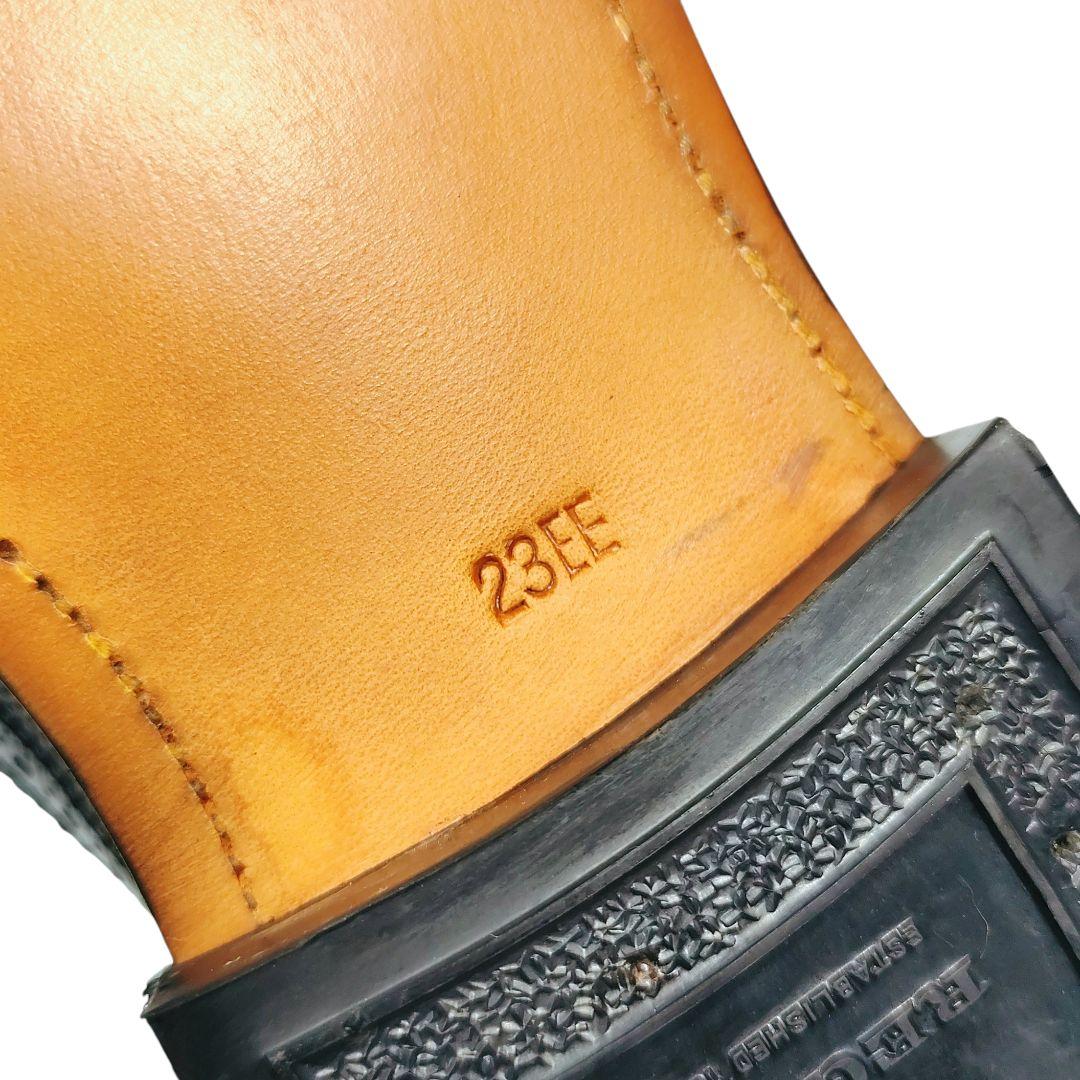 REGAL リーガル レースアップシューズ ウィングチップ シボ革 ブラック