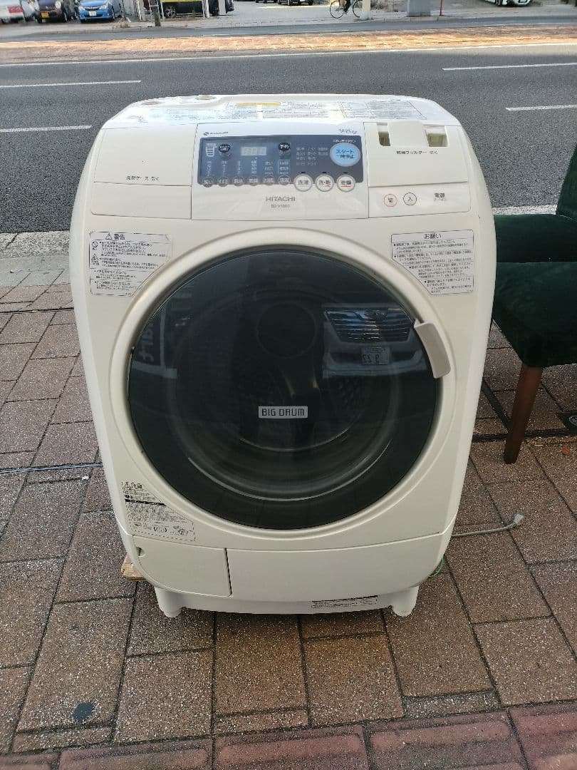 ※注意　広島引取限定　HITACHI BD-V1500L ドラム式洗濯機 9kg