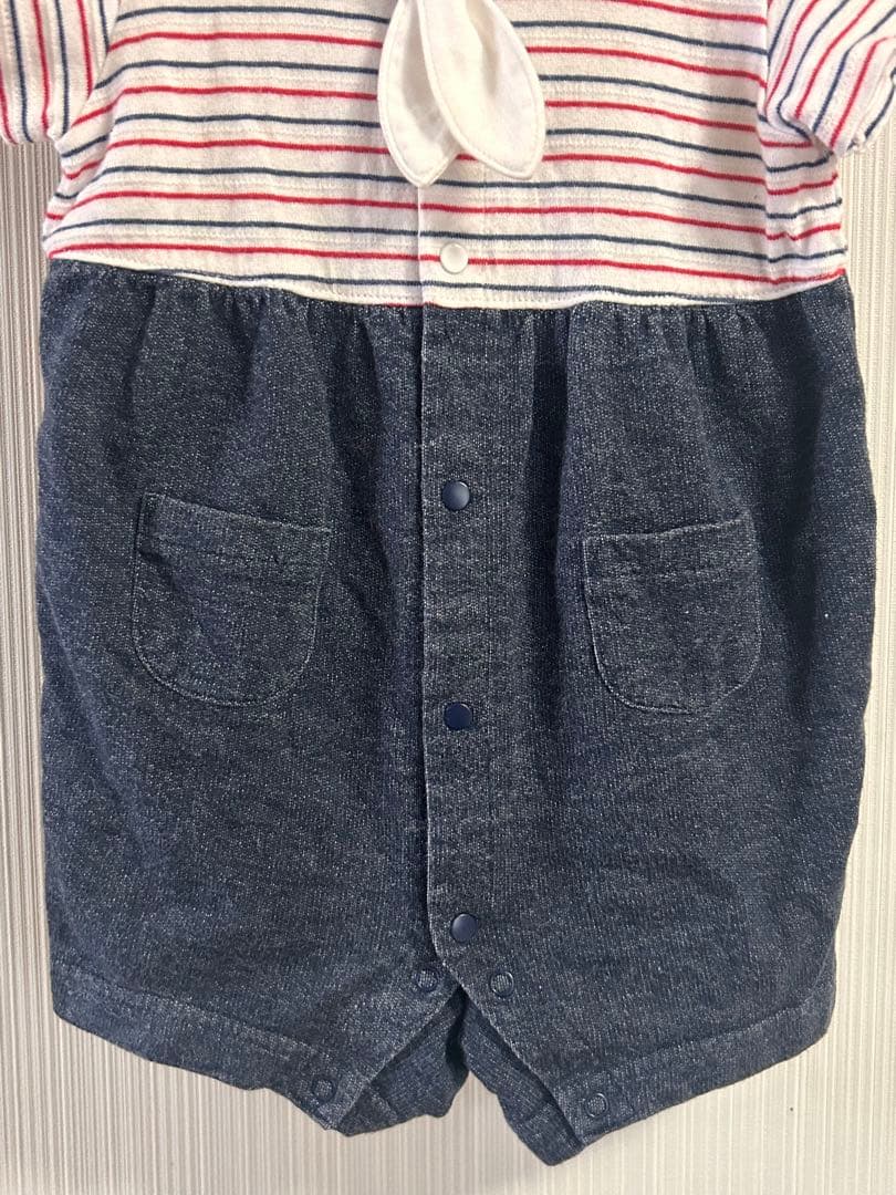 70cm familiar ファミリア　ロンパース　夏服　半袖