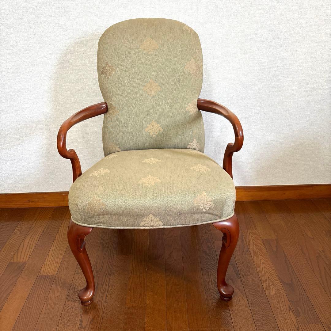 出品6/20まで【良品】ETHAN ALLEN 猫脚 アームチェア ヴィンテージ