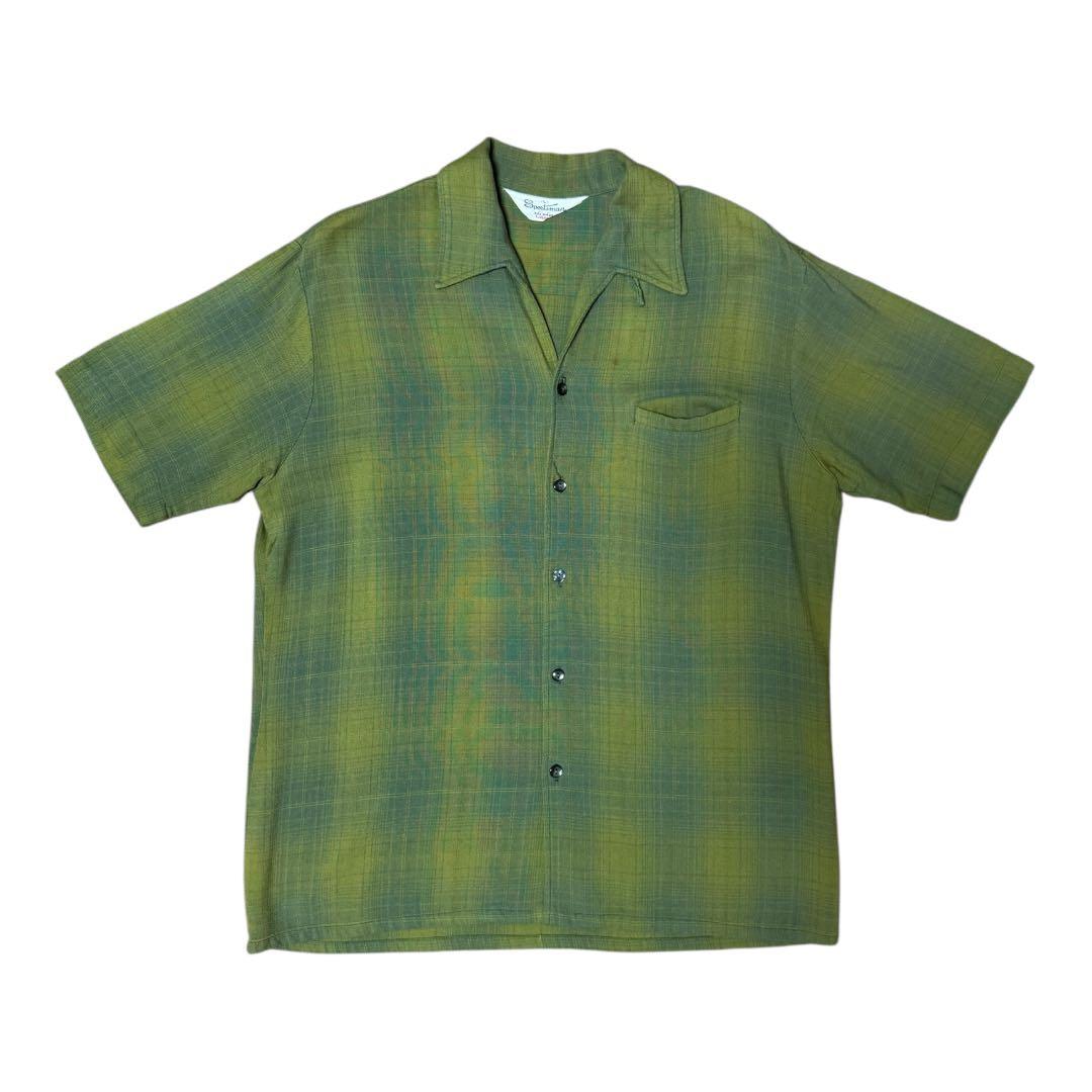 50〜60s sportsman オンブレレーヨンシャツ S/S ヴィンテージ