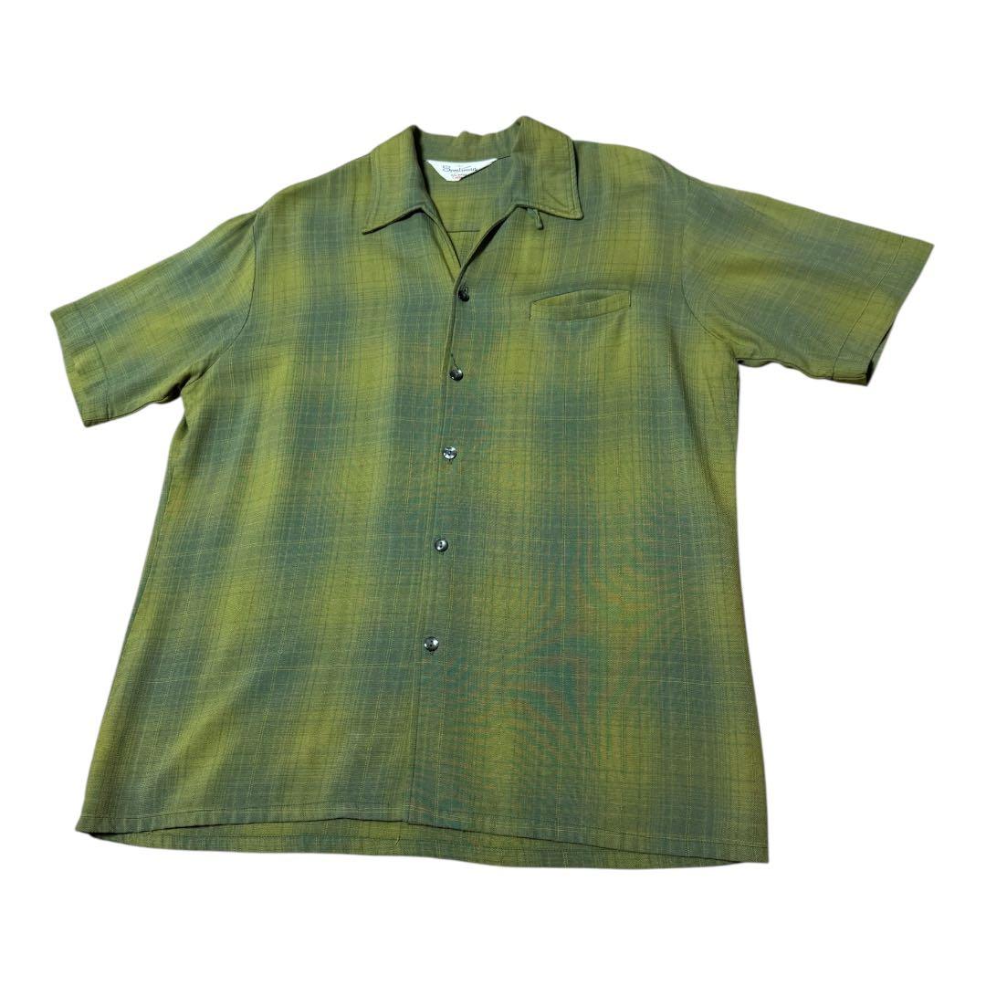 50〜60s sportsman オンブレレーヨンシャツ S/S ヴィンテージ