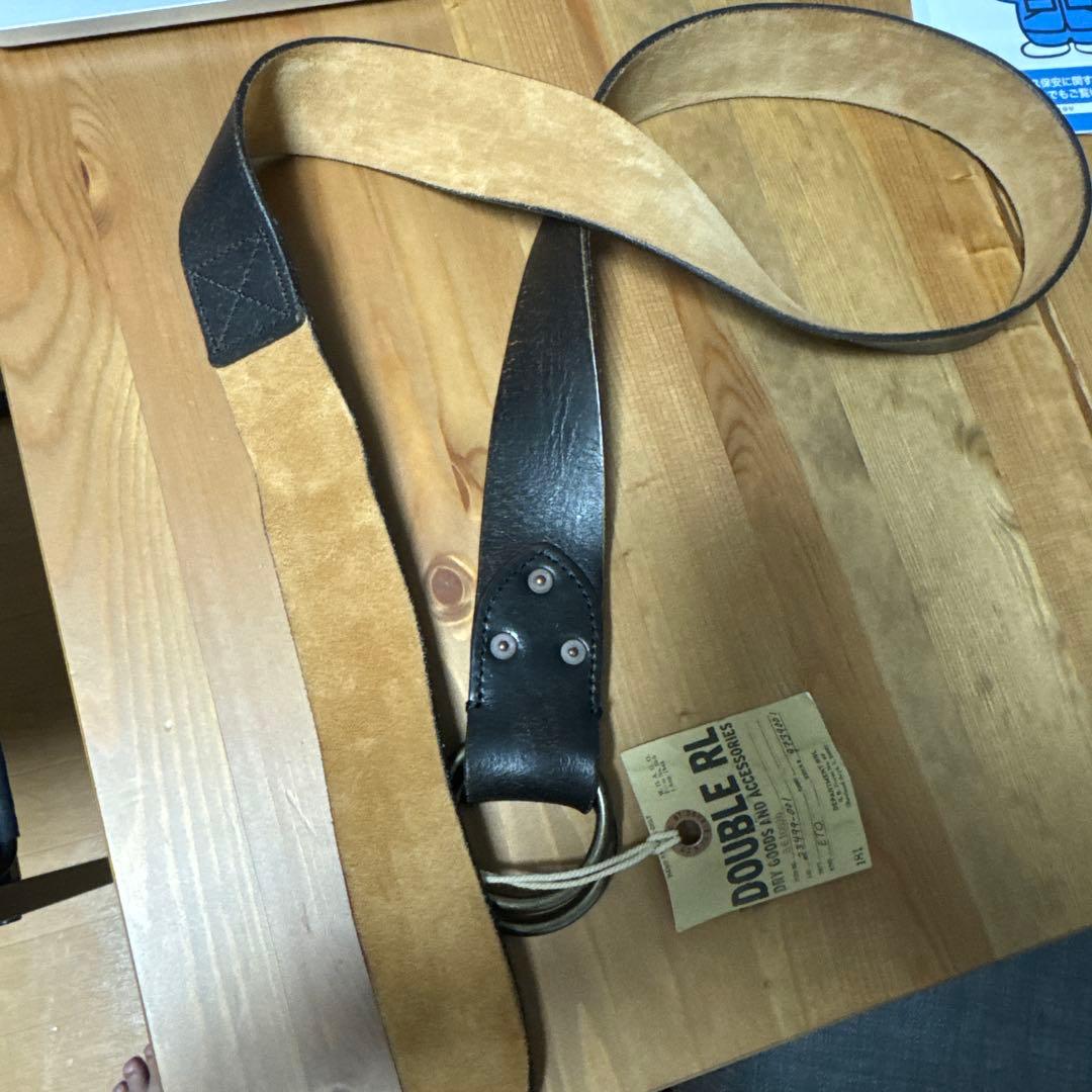 DOUBLE RL リングベルト　ブラック