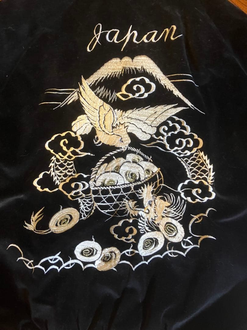 東洋エンタープライズ　スカジャン 別珍　ベロア　襟付き　サイズ(XL)