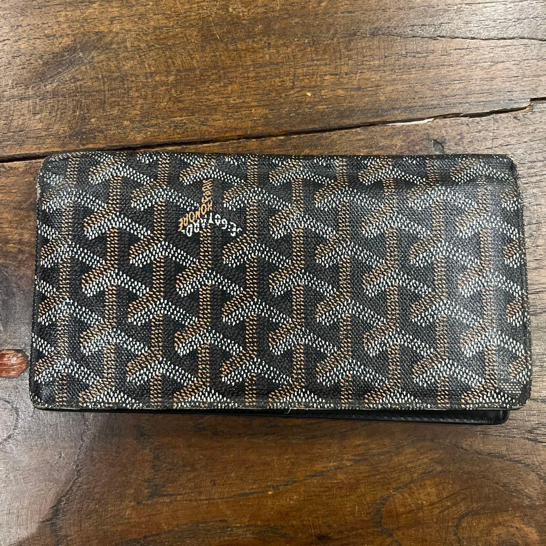 Goyard 長財布 ブラックブラウン