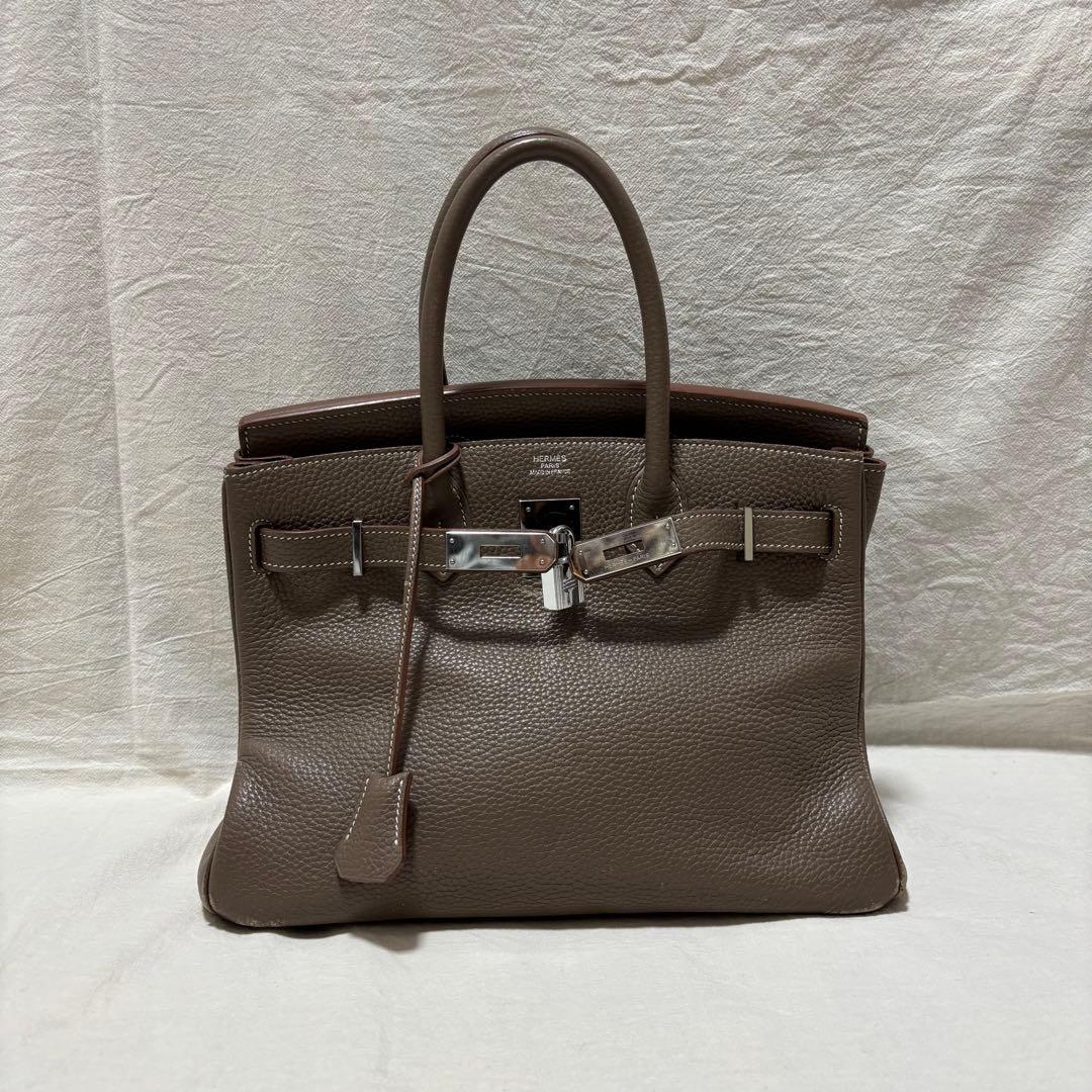 ハンドバック グレージュ エトゥープ 30