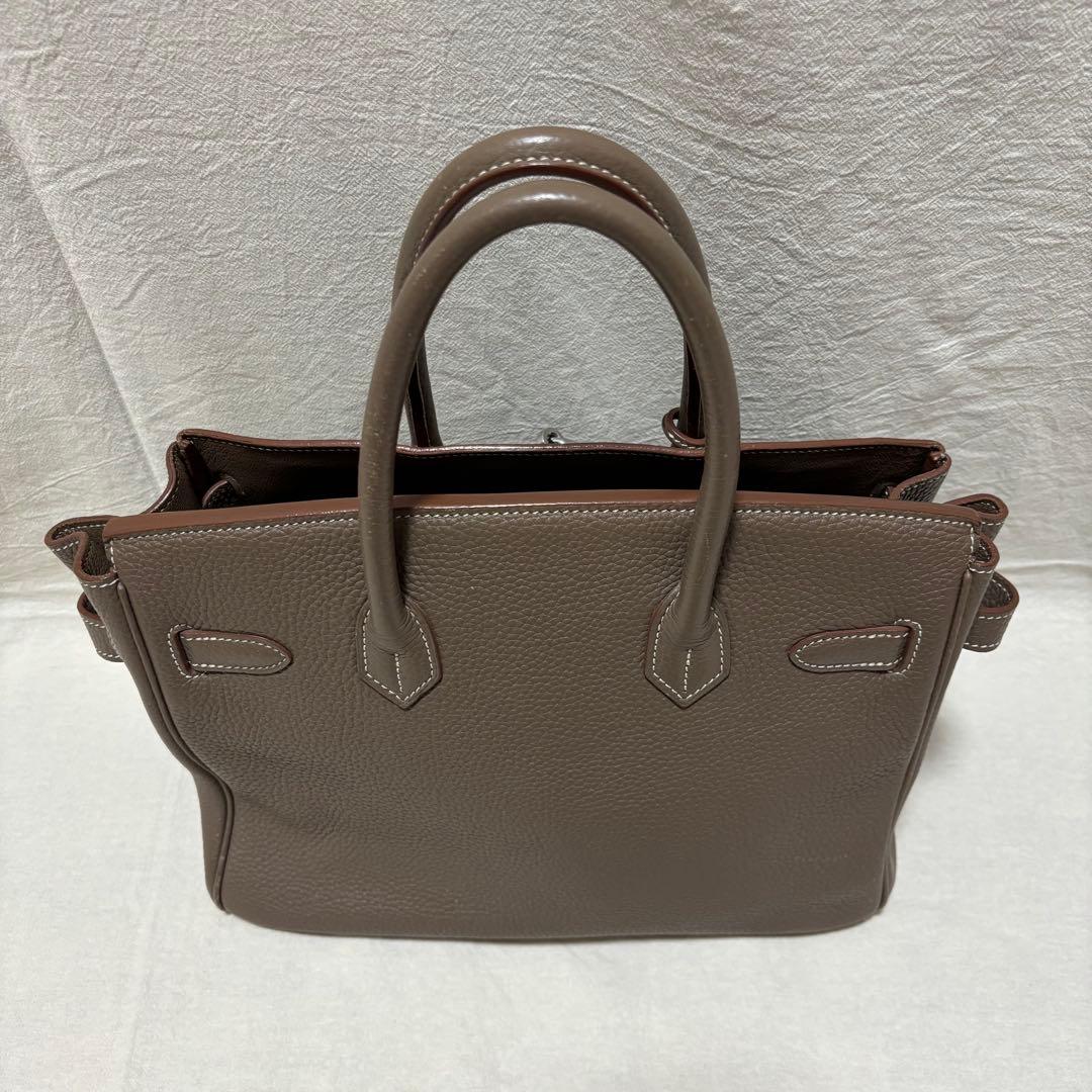 ハンドバック グレージュ エトゥープ 30