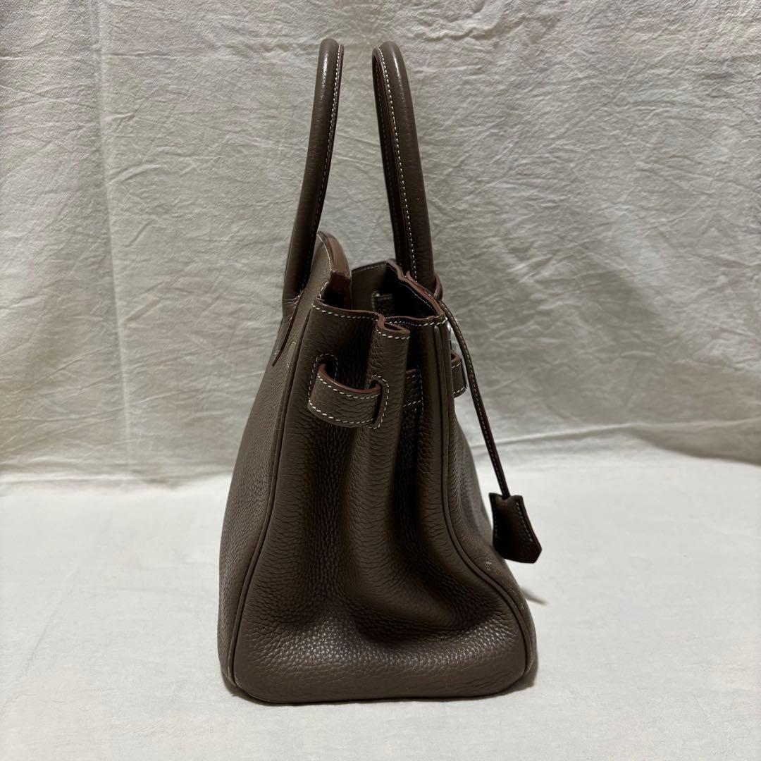 ハンドバック グレージュ エトゥープ 30