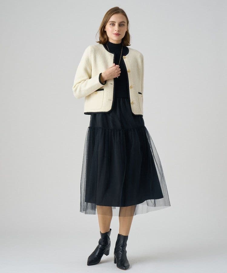 マナちゃん アナイ 24AW カーディガン ジャケット 金ボタン