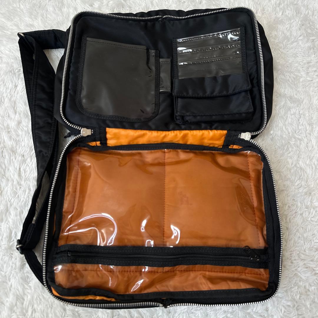 PORTER ポーター　タンカー　新型　二層式　ショルダー　バッグ　ブラック