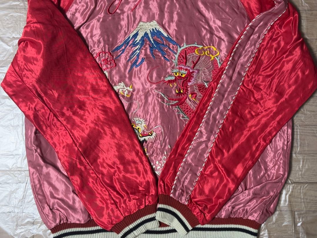 【一時的に値下げ】2022年秋冬 テーラー東洋 スカジャン サテン 龍 白虎