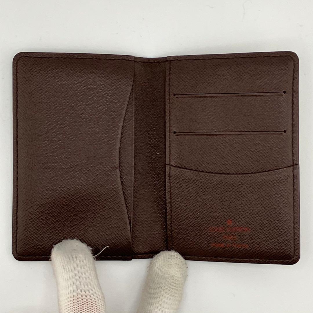 人気✨美品✨ルイ ヴィトン ダミエ オーガナイザー ドゥポッシュ 名刺入れ 茶色