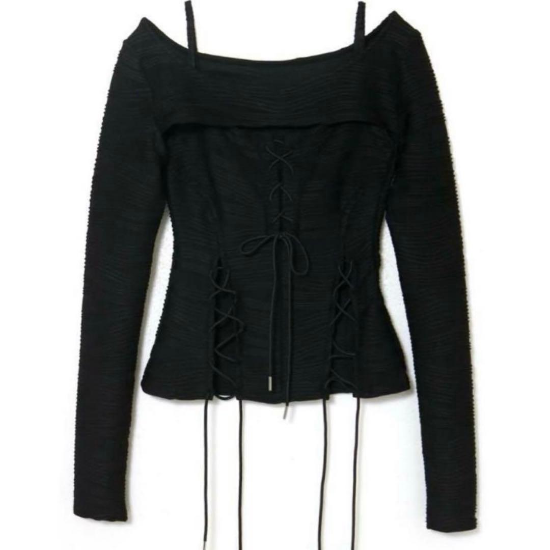 トップス MELT THE LADY lace up layered corset