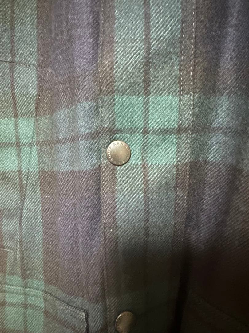 Barbour バブアー BEDALE SL ウール タータンチェック36 美品